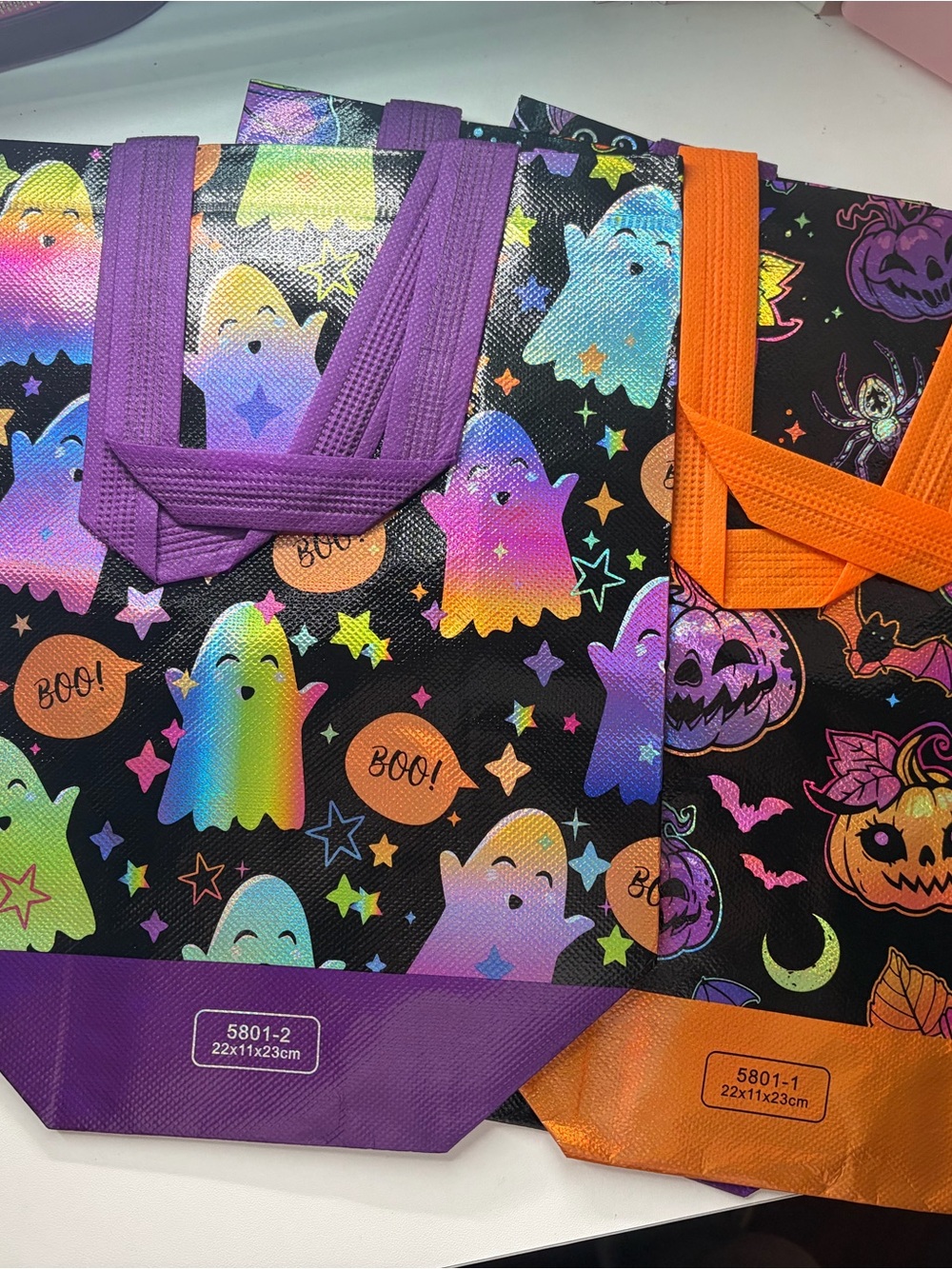 Kids Halloween Ghost Tote Costume Accessory - 4 piece